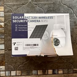 SOLAR BATTERY WIRELESS SECURITY CAMERA- NEW