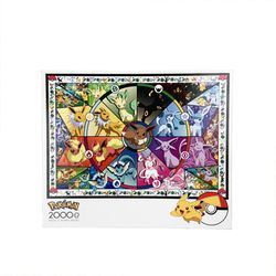 New Pokemon Frames 2000 Piece Jigsaw Puzzle Buffalo Games