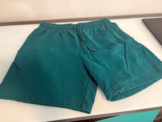 XL teal under armor sweat shorts