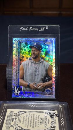 2025 Topps Chrome Short Print Clayton Kershaw Image Variation Logo Refractor