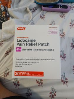 New Lidocaine Pain Patches 4% $ 25