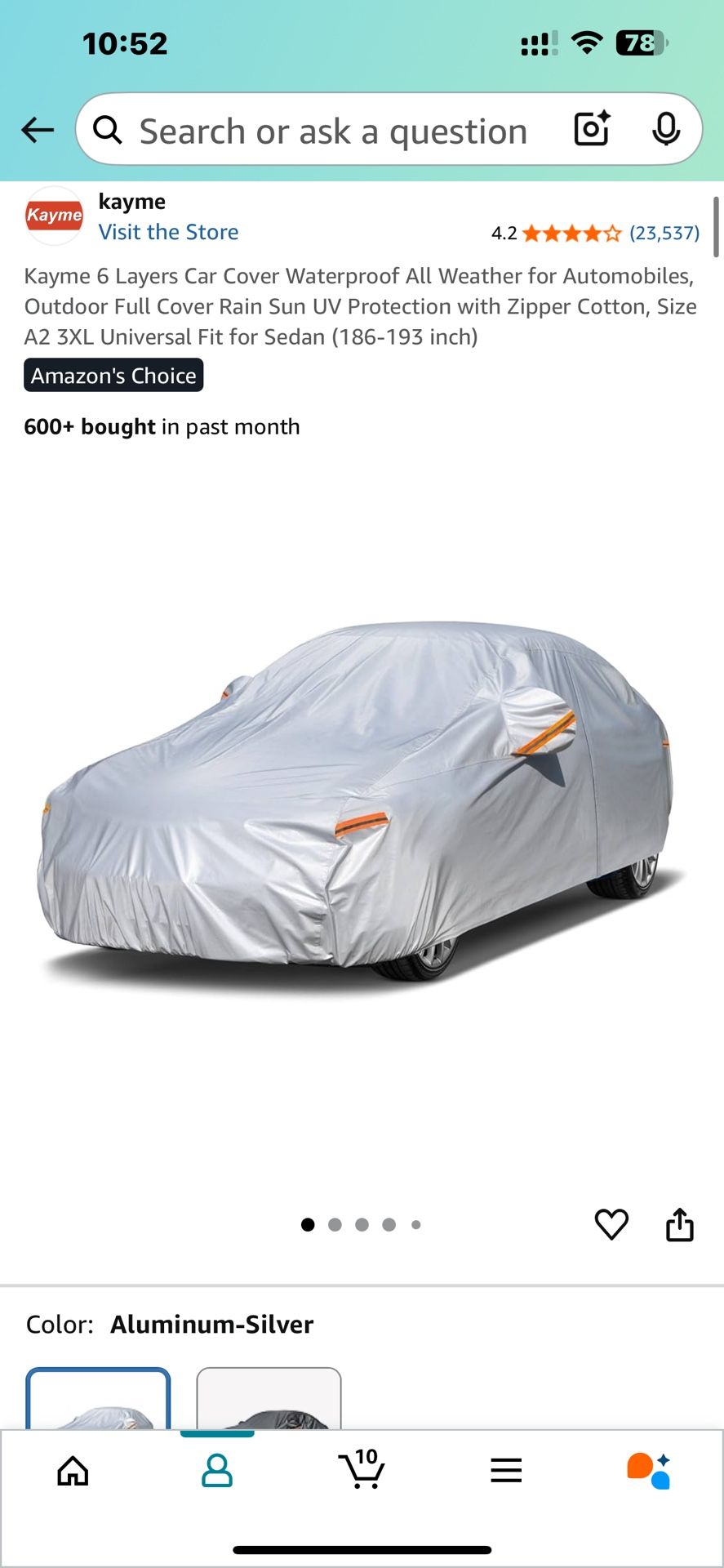 New Car Cover