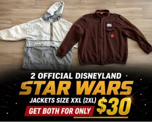 Two Disneyland Star Wars jackets size 2xl
