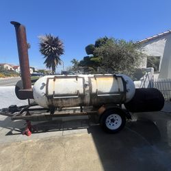 500 Gallon Trailer Smoker 