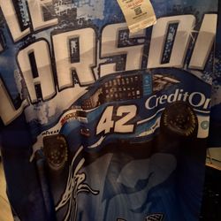 Nascar Kyle Larson #42 Credit One Prism Sublimated Dri Fit T-shirt Mens Size 2xl NEW WITH TAGS 