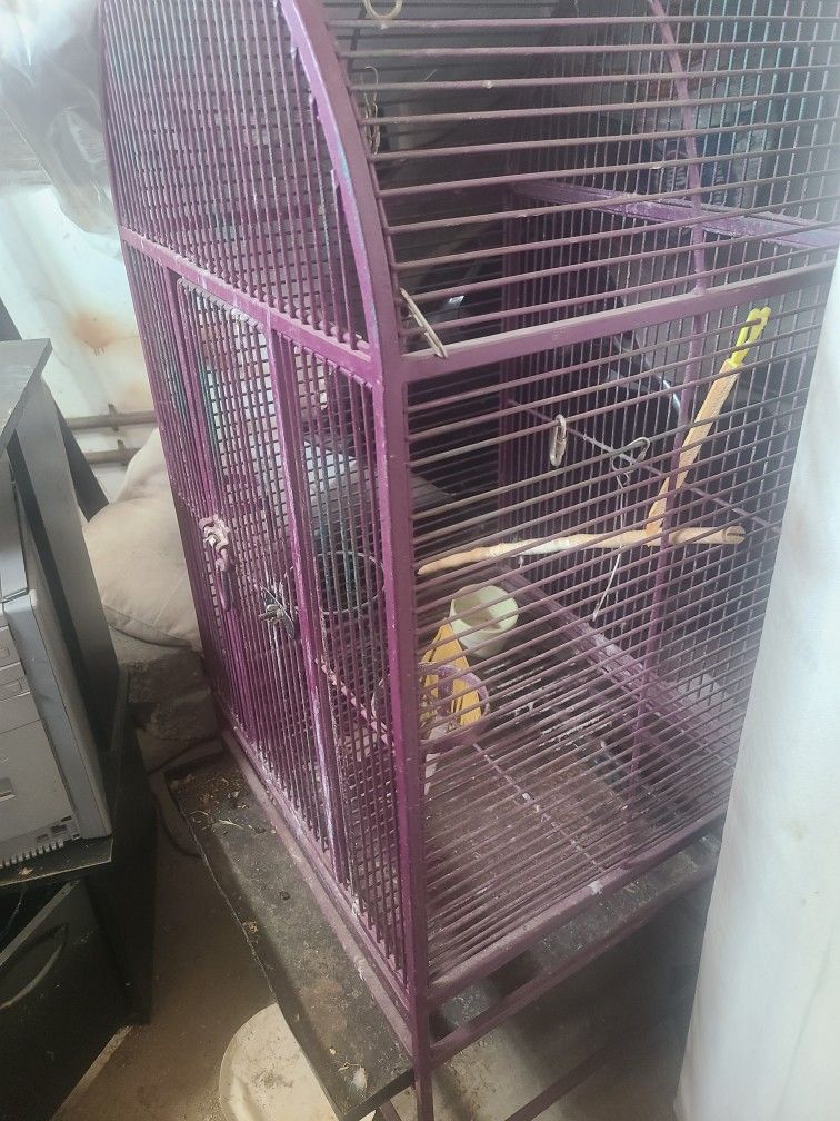Large Birdcage With Wheels