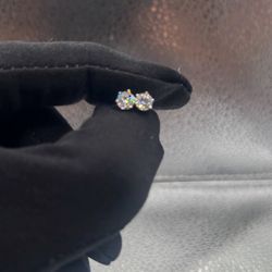 💎 5mm Moissanite Stud Earrings | 925 Sterling Silver | GRA Certified | Iced Out 