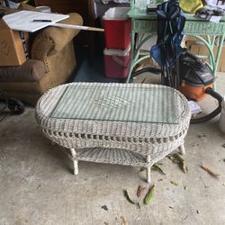 Antique Wicker Table Perfect Condition