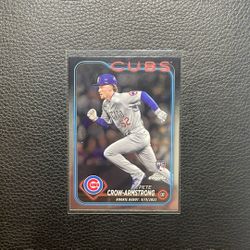 2024 Pete Crow-Armstrong Topps Chrome Rookie Debut Rookie Card