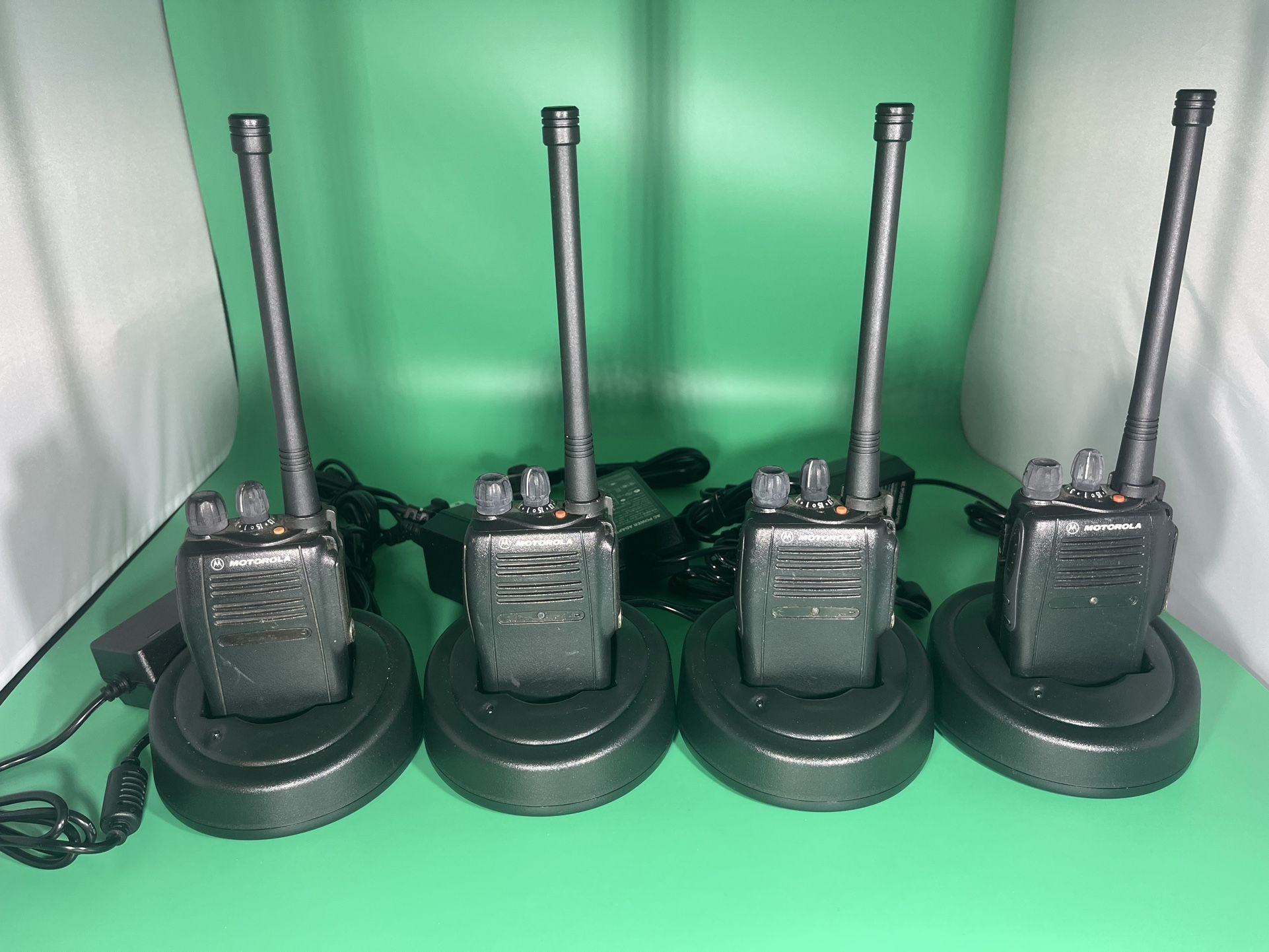 Lot of 4 Motorola EX500 VHF 5W 16CH Two Way Radios
