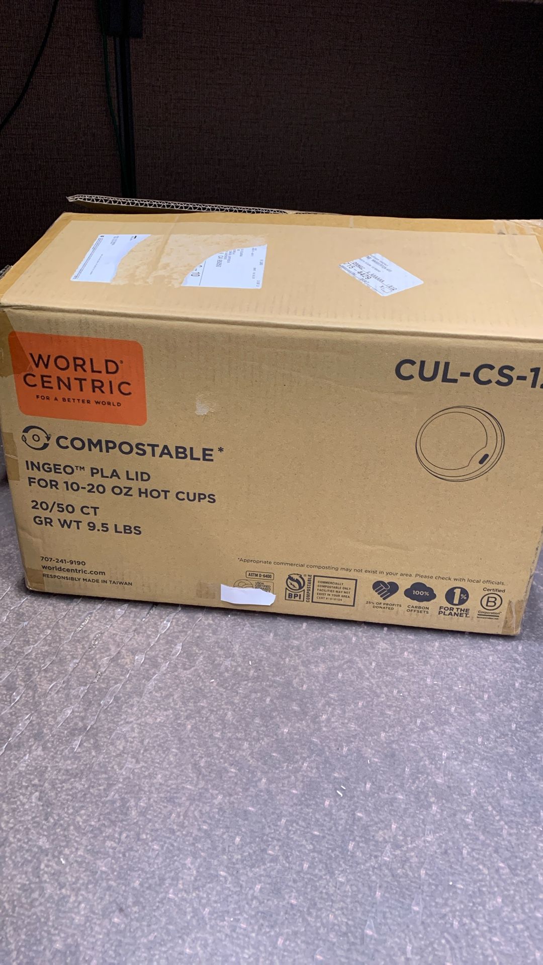 1000 Coffee Cup Lids - In Plastic