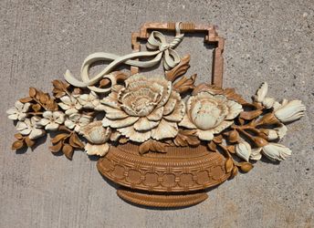 Vintage Syroco Homco Floral Wall Decor