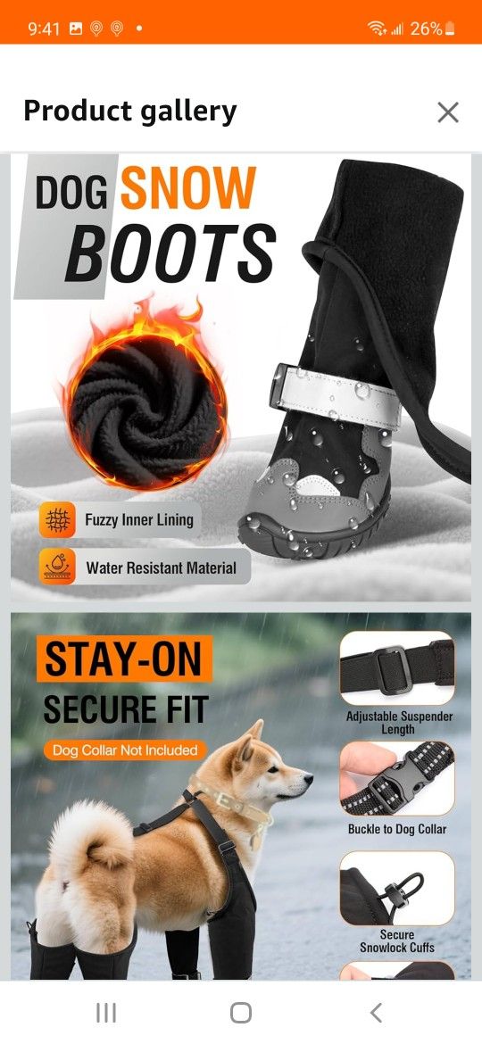 Dog Suspender Boots, Waterproof Dog Rain Boots, Puppy Snow Shoes for Winter, Anti Dirt Pants with Shoes, Adjustable Suspender Pants ,size 2