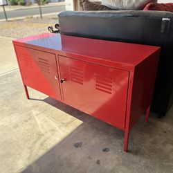 Gorgeous Red Locker | IKEA Locker | Media Cabinet, Garage Storage, Man Cave, Kids Room