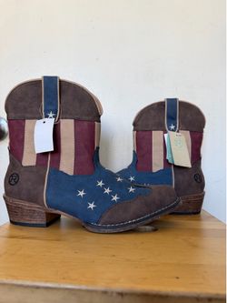 Roper Americana Patriotic Western Cowboy Boots Women’s Size 10