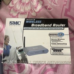 SMC Networks Barricade 4 Port Wireless Broadband Router SMCWBR14-G _802.11g