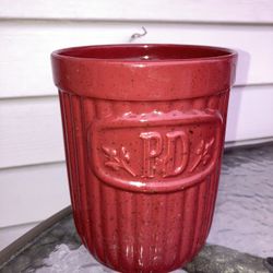 Red Paula Dean Planter Crock