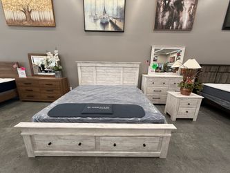 4 PC KING BEDROOM SET