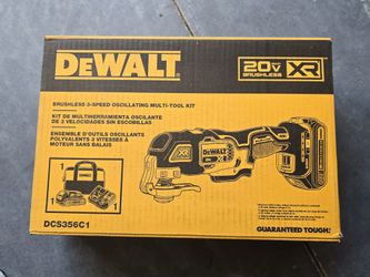 DEWALT
20V MAX XR Cordless Brushless 3-Speed Oscillating Multi Tool with (1) 20V 1.5Ah Battery and Charger