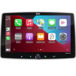  Audio Systems BCPA12 Car Stereo - Apple CarPlay, Android Auto, Single Din, 12 Inch Touchscreen, Bluetooth, No DVD CD Player, AM/FM Radio Receiver, Mu