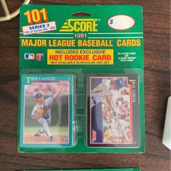 Score 1991 baseball cards, brand new