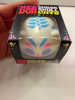 Authentic Nee Doh Sugar Skull Cats Stress Ball