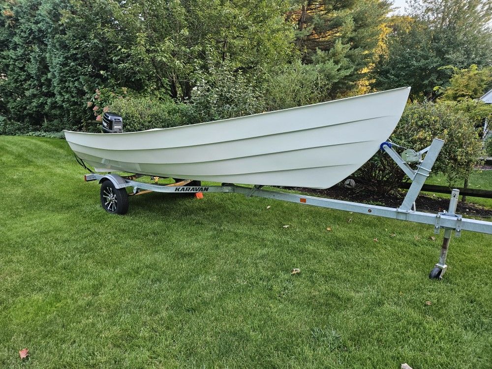 1994 Blue Fin Dory Skiff