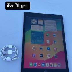 iPad 7th Gen Cellular 10.2! Like New And Unlocked!
