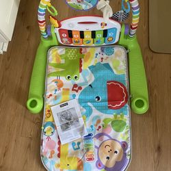 Musical Playmat For Tummy Time Kick Piano