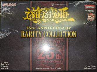Yugioh 25th Anniversary Rarity Collection Mini Box 1st Edition Sealed 5 Packs.