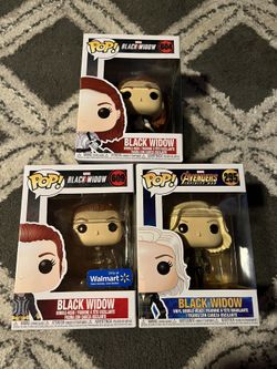 Black Widow Funko Pops(Can Be Sold Separate)