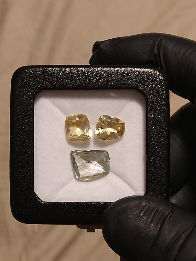 citrine and rock crystal