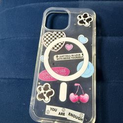 Clear Aesthetic Sticker iPhone Case – MagSafe Compatible