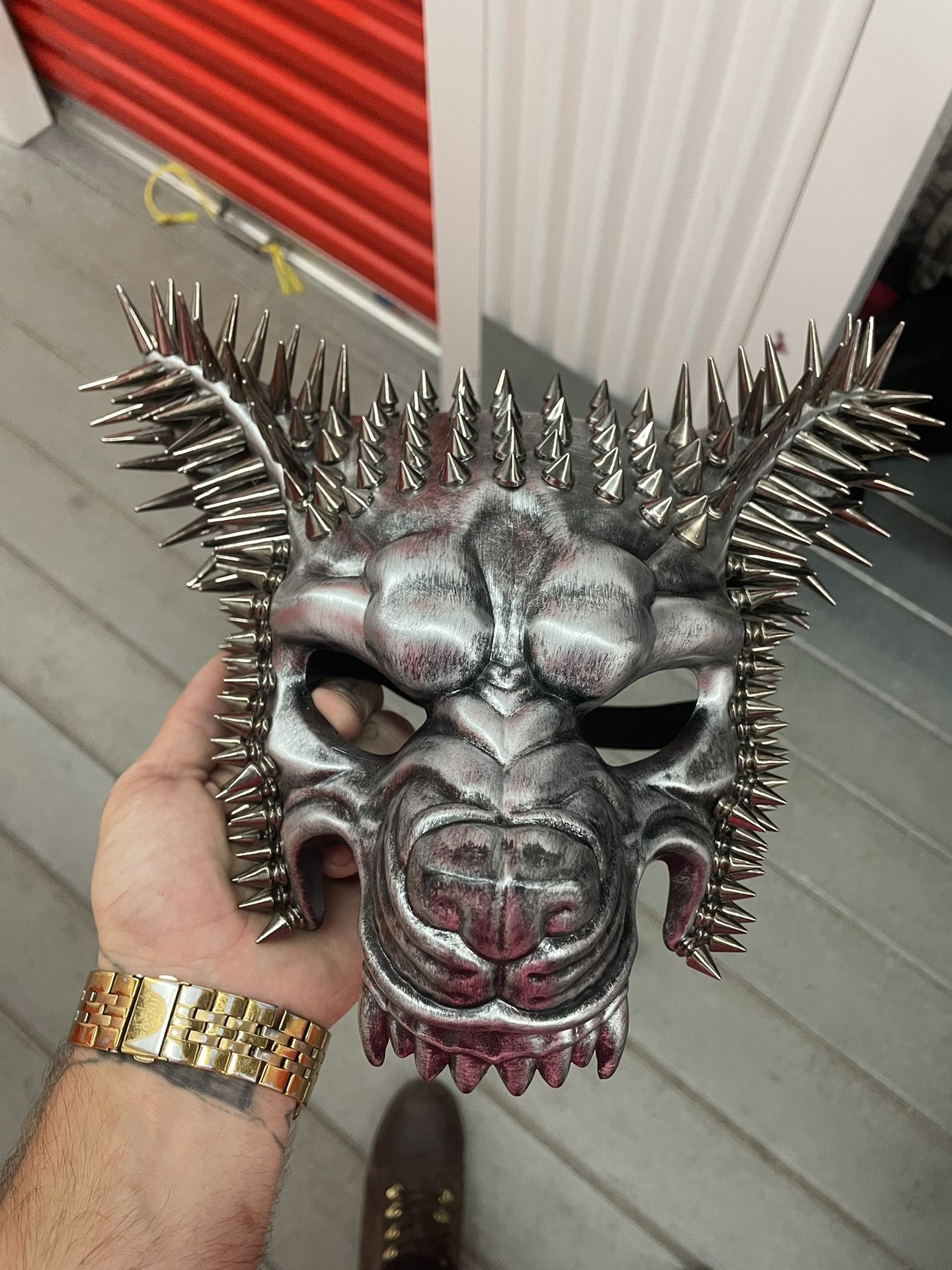 Spiked Pitbull Mask