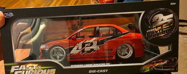 Fast and Furious 1/18 scale Tokyo Drift Mitsubishi Evo 8