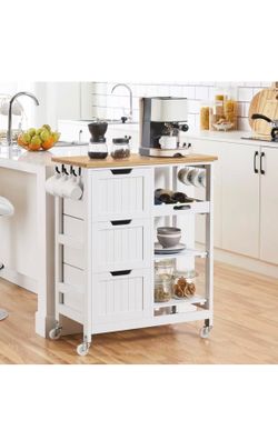 Kitchen island cart
