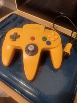 Yellow Nintendo 64 controller$30 firm like new