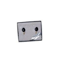 Vintage Alaska Black Diamond Hematite Clip-On Earrings for Non-Pierced Ears New