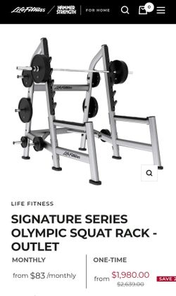 Life Fitness Signature squat rack