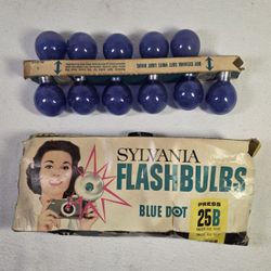 Sylvania Flashbulbs Blue Dot Press 25B