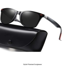 Gafas de sol polarizadas exterior anti-UV con con cambio de color revestimiento con de moda marco cuadrado