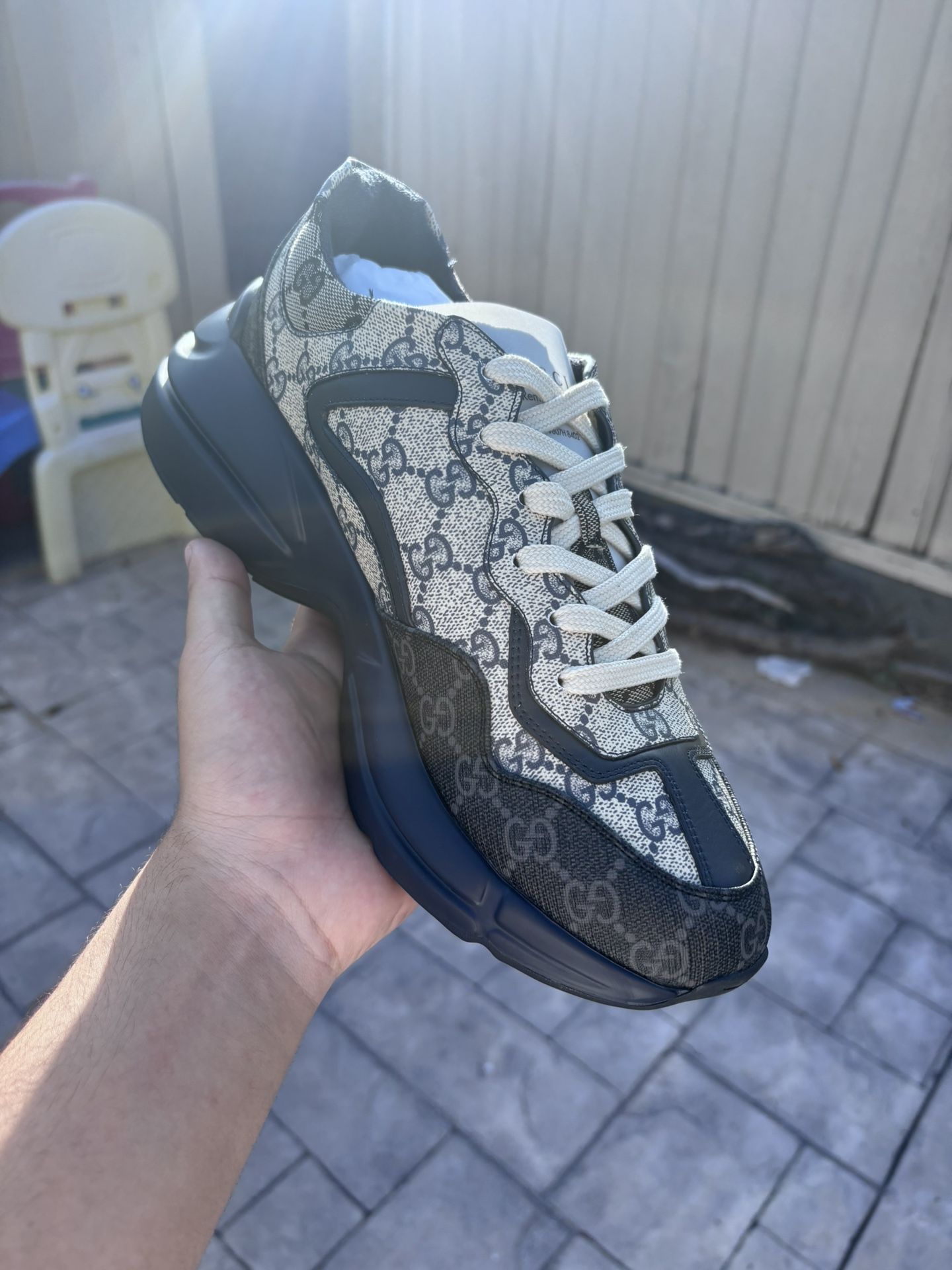Gucci Rython GG Grey Navy