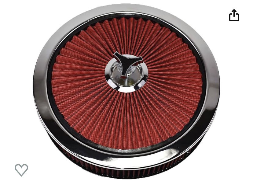 A-Team High Flow Replacement Air Cleaner Assembly 14”x3” (Red)