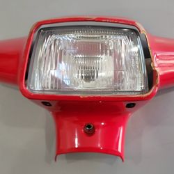 Vintage 1980's Honda Spreed NQ50 Scooter Headlight with Bracket.