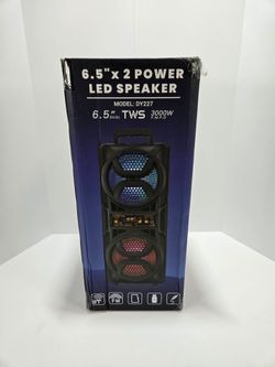 Dual 6.5" TWS LED Bluetooth Speaker DY227