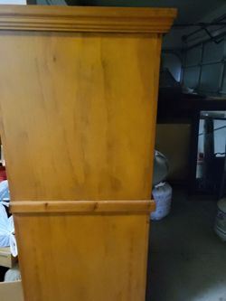 Tall Wooden Armoire Cabinet