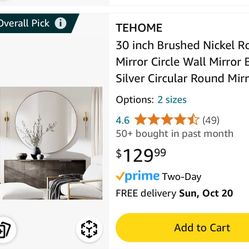 Tehome medium 30 Inch Mirror 