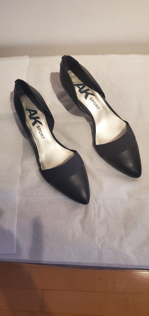 Woman's Navy Shoes By Ann Klein, 10 1/2 Size