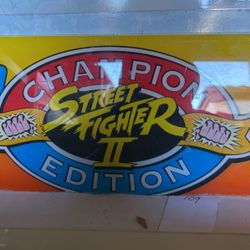 Street Fighter 2 Turbo Hyper Fighting Arcade Marquee 