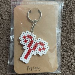 Aries Horoscope Keychain